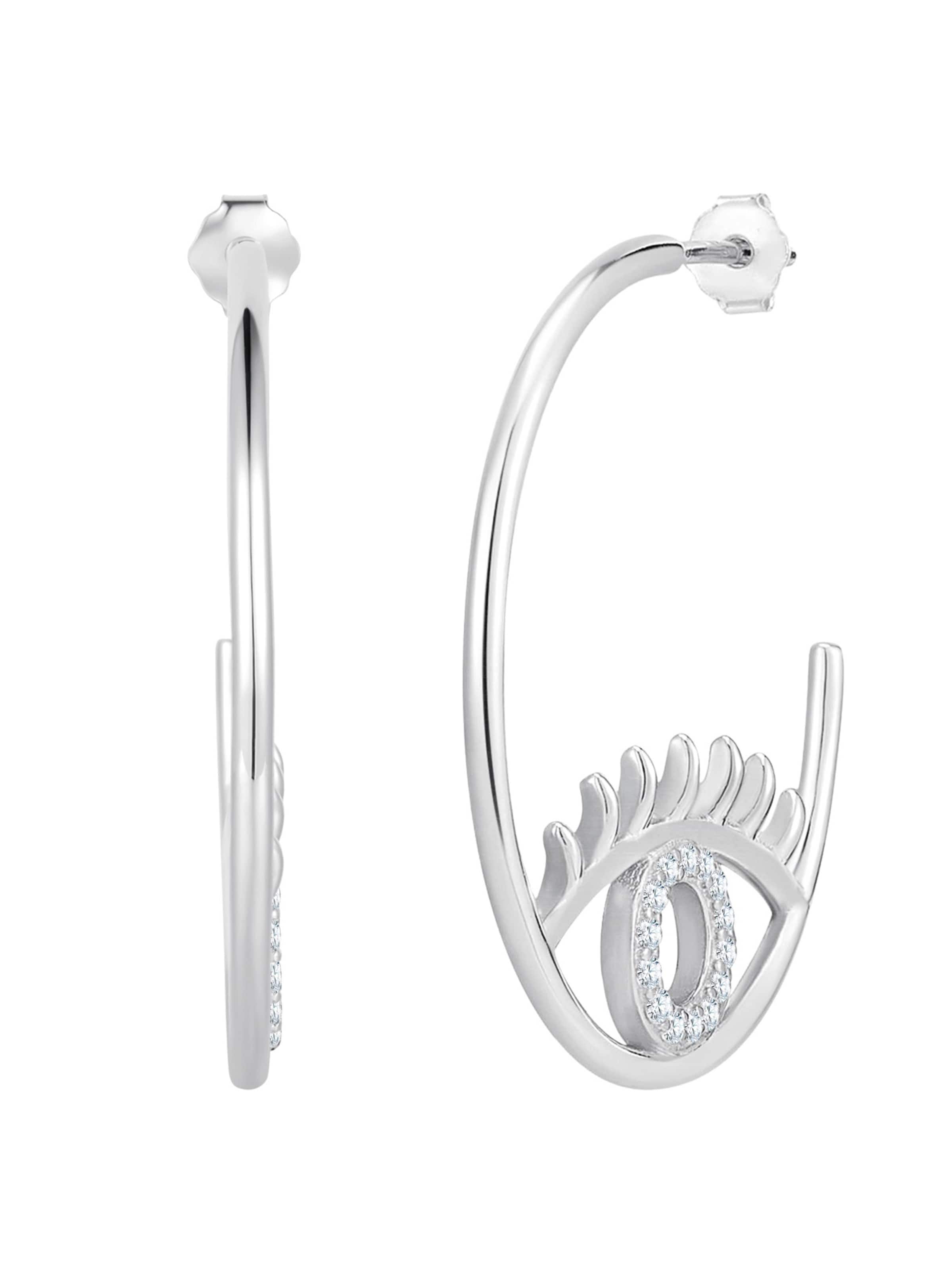 Boucles d'oreilles Glanzstücke München en argent : devant