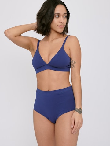 Organic Basics ' Cotton Super High-Rise Briefs ' in Blau: predná strana