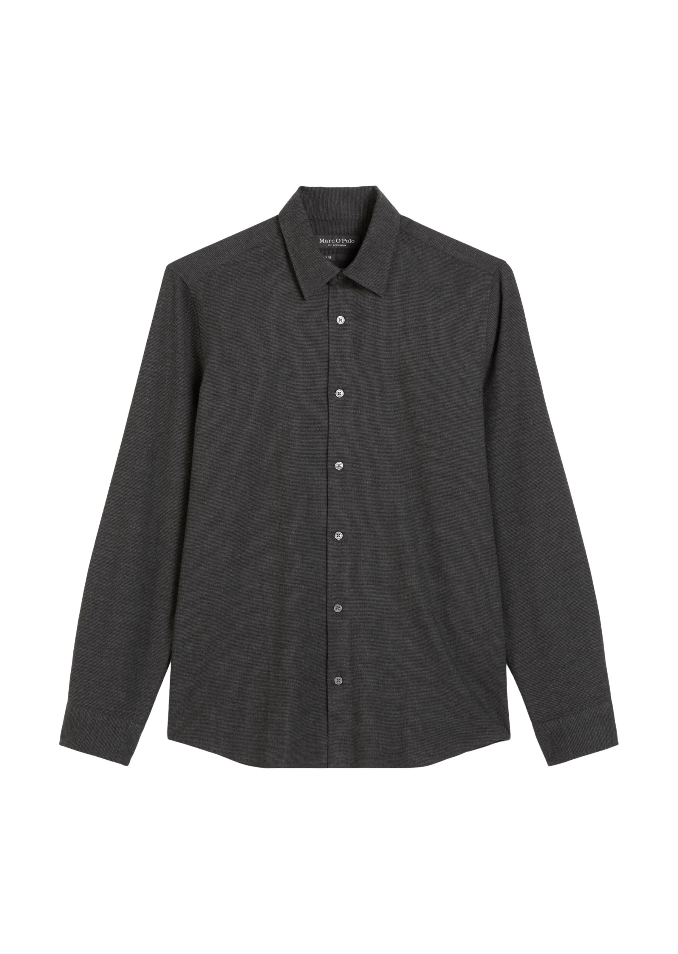 Marc O'Polo Regular fit Button Up Shirt in Black: front