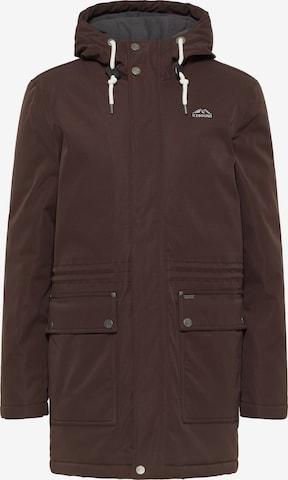 ICEBOUND Weatherproof jacket 'Arctic' in Brown: front