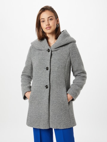 Amber & June Between-Seasons Coat in Grey: front