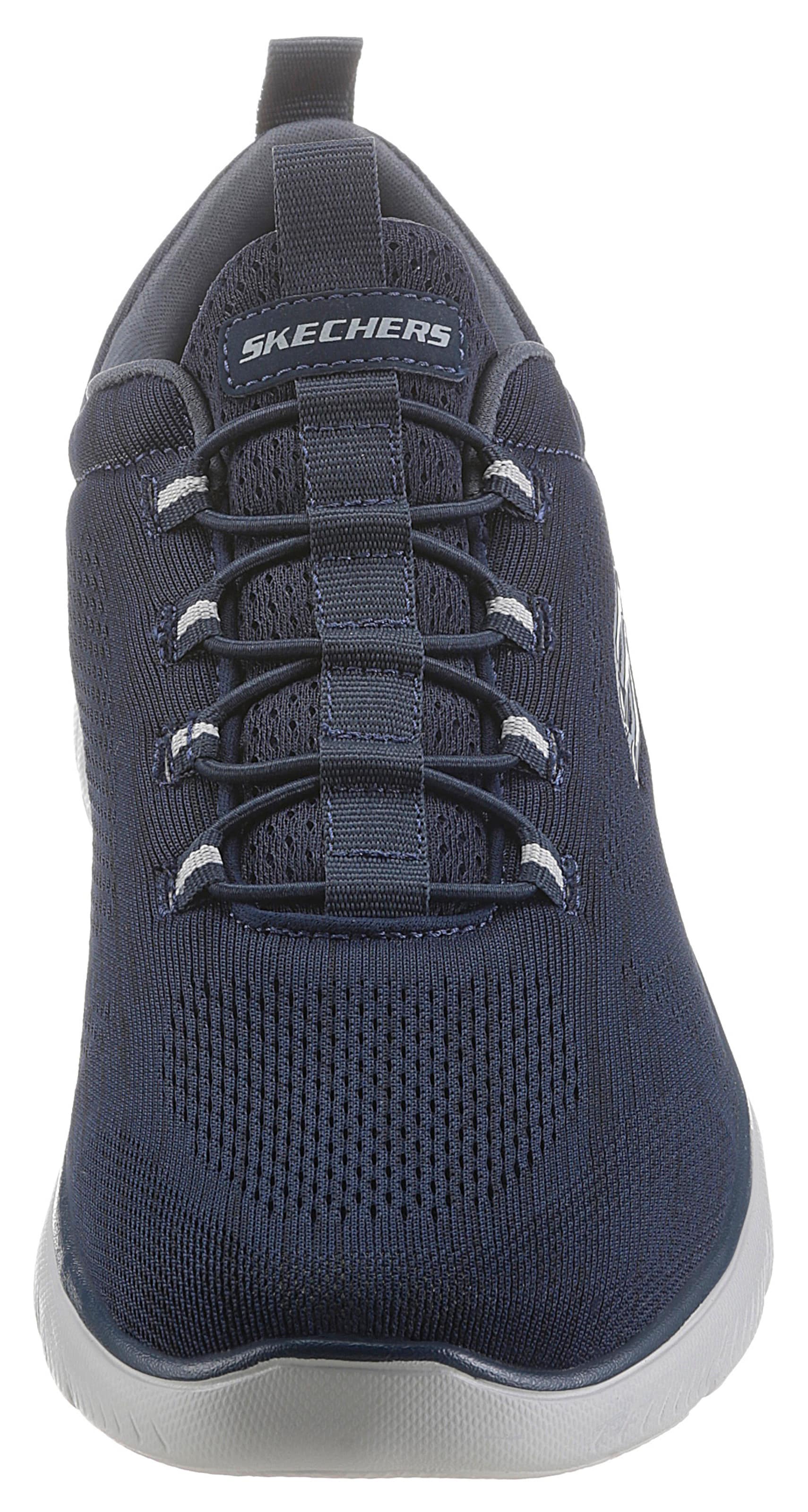 SKECHERS Låg sneaker 'Summits Louvin' i blå