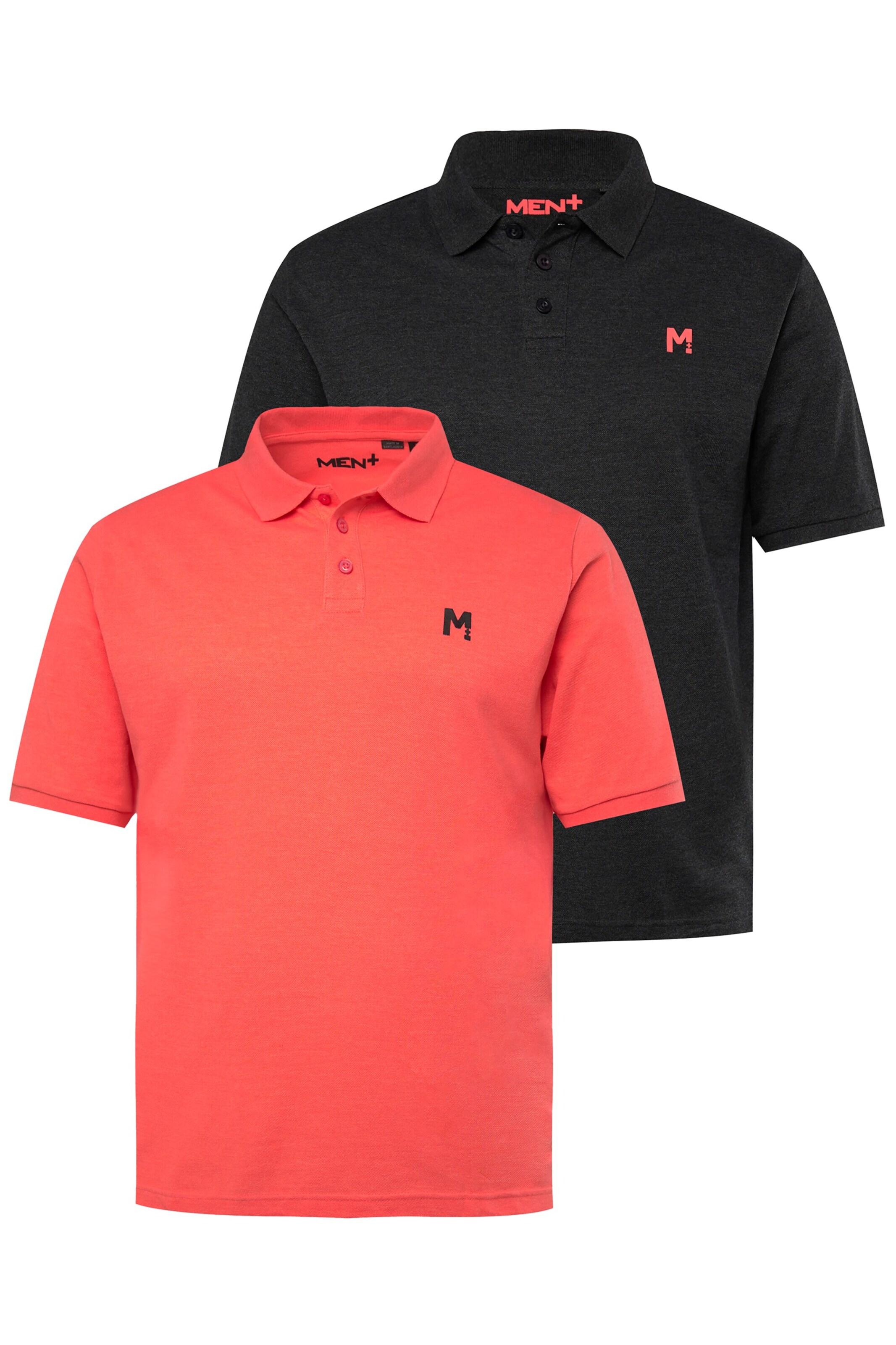 Men Plus Shirt in Rood: voorkant