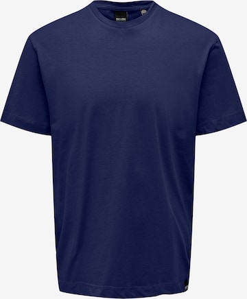 T-Shirt 'MAX' Only & Sons en bleu : devant