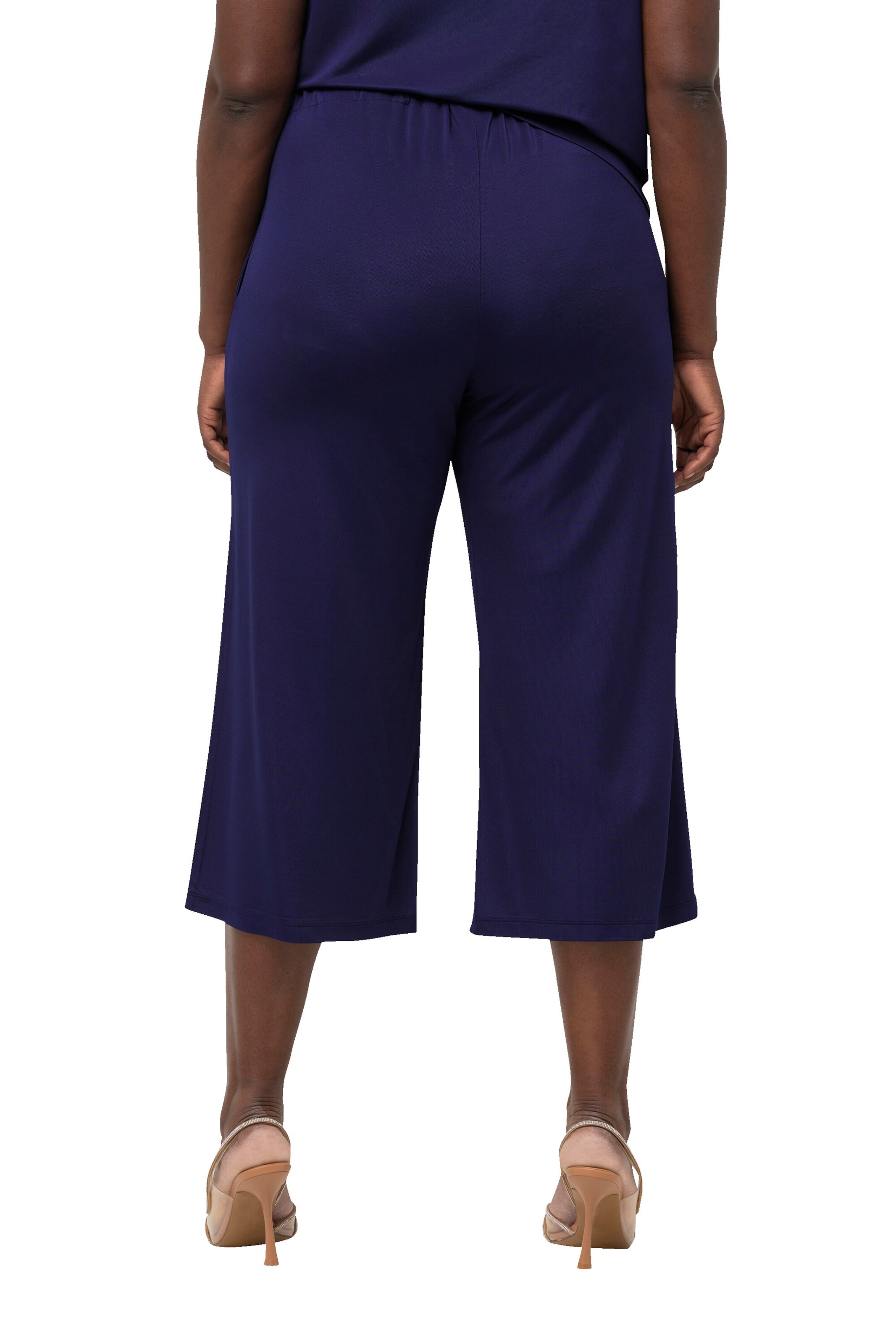 Ulla Popken Wide Leg Hose in Blau