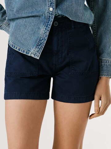 Pepe Jeans Regular Trousers 'Gadea' in Blue