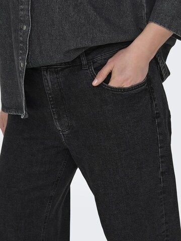 ONLY Carmakoma Wide Leg Jeans i sort