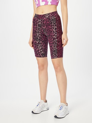 Skinny Pantalon 'Bike ' ADIDAS ORIGINALS en rouge : devant