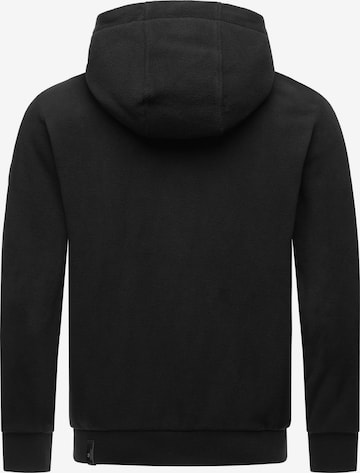Ragwear Zip-Up Hoodie 'Natte' in Black