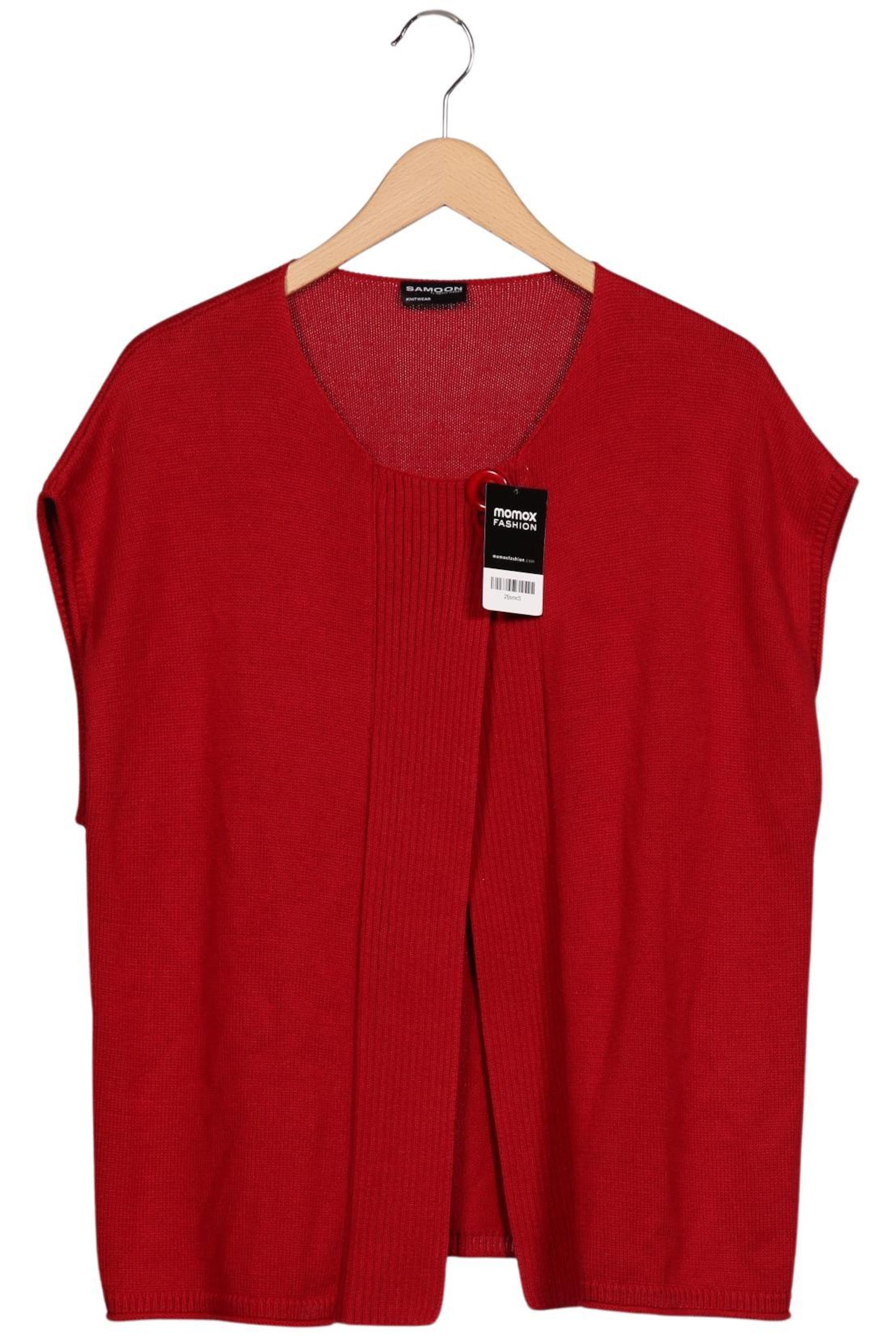SAMOON Sweater Cardigan in XXXL in Red ABOUT YOU