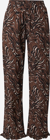 Pantalon de pyjama Envii en marron : devant