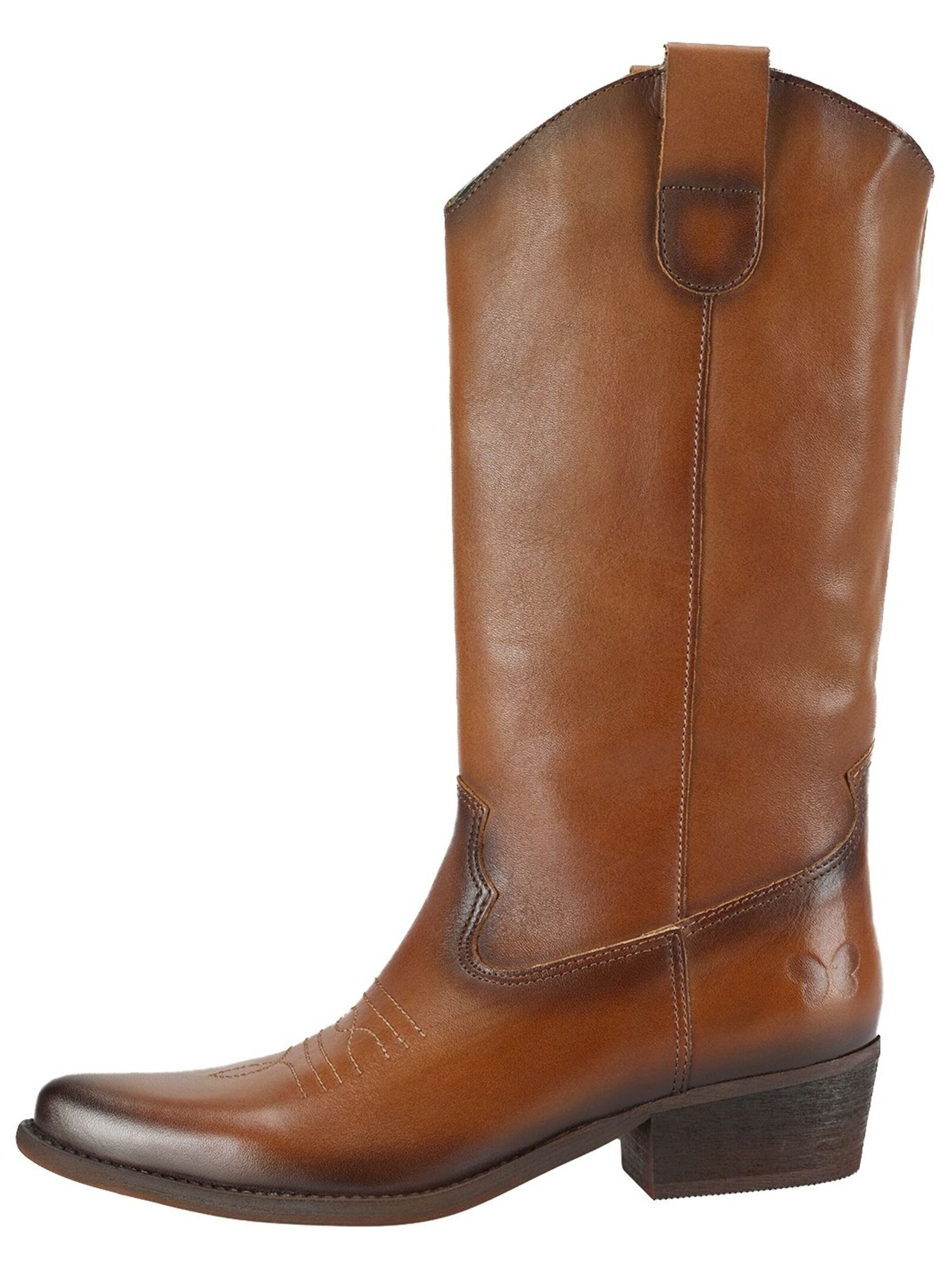 FELMINI Cowboy Boots 'West' in Brown