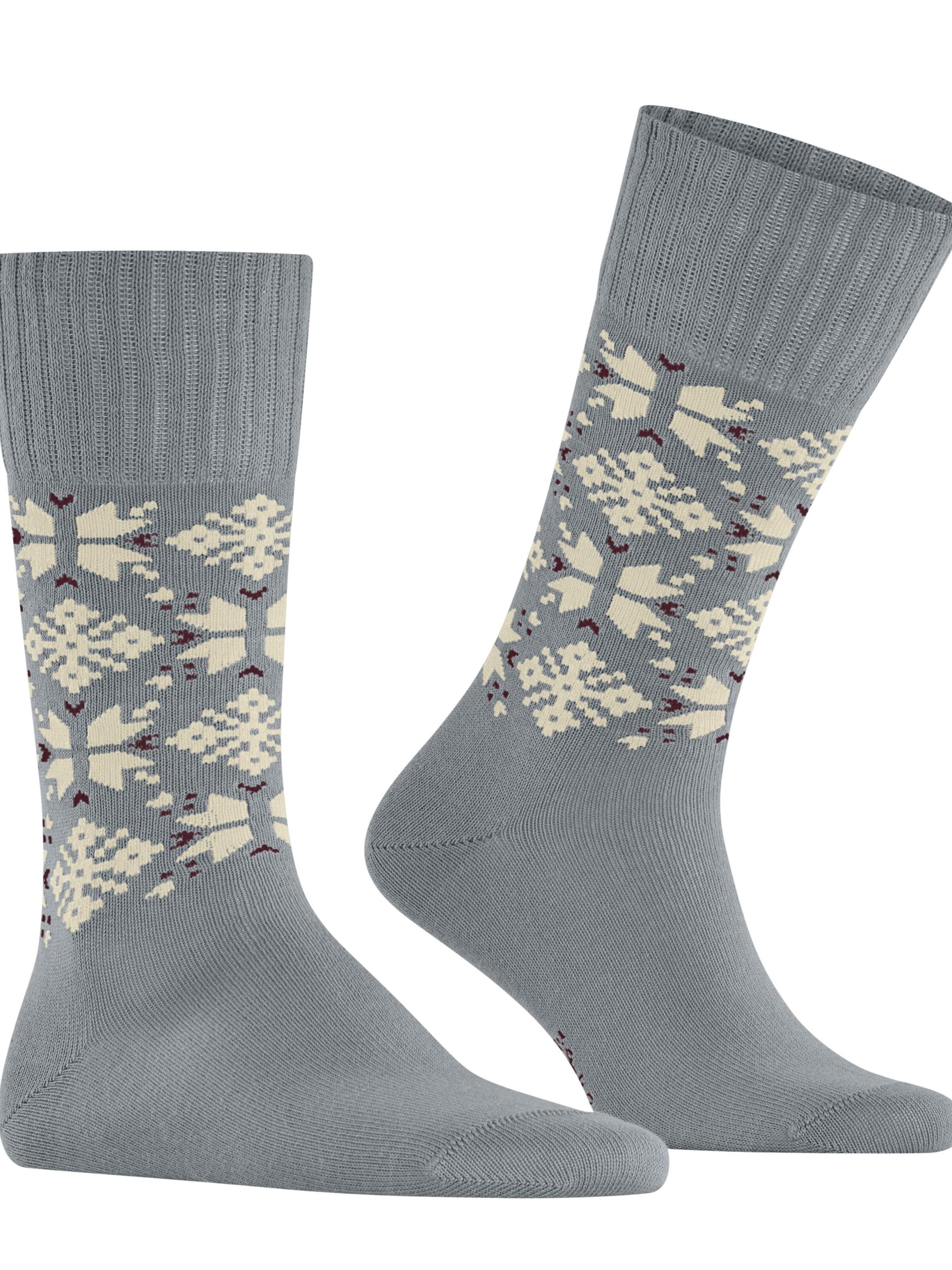ESPRIT Socks 'Winter Star' in Silver: front