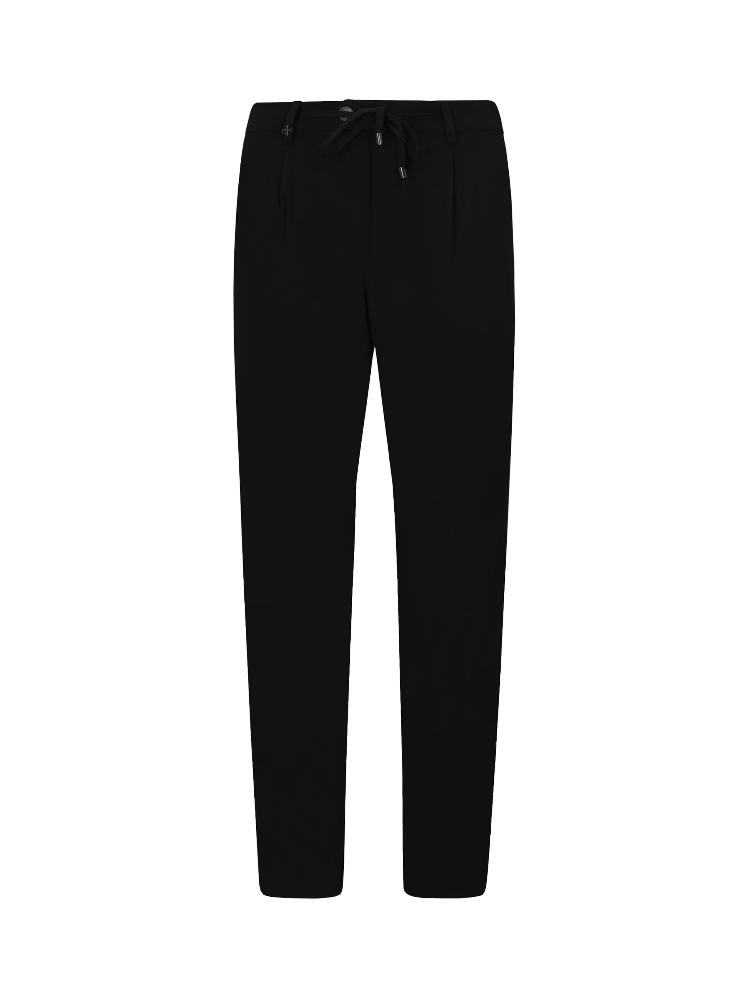 Distretto12 - regular Pantalón plisado 'T. Active' en negro: frente