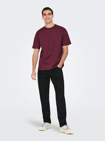Only & Sons Обычный Джинсы 'ONSEDGE' в Черный