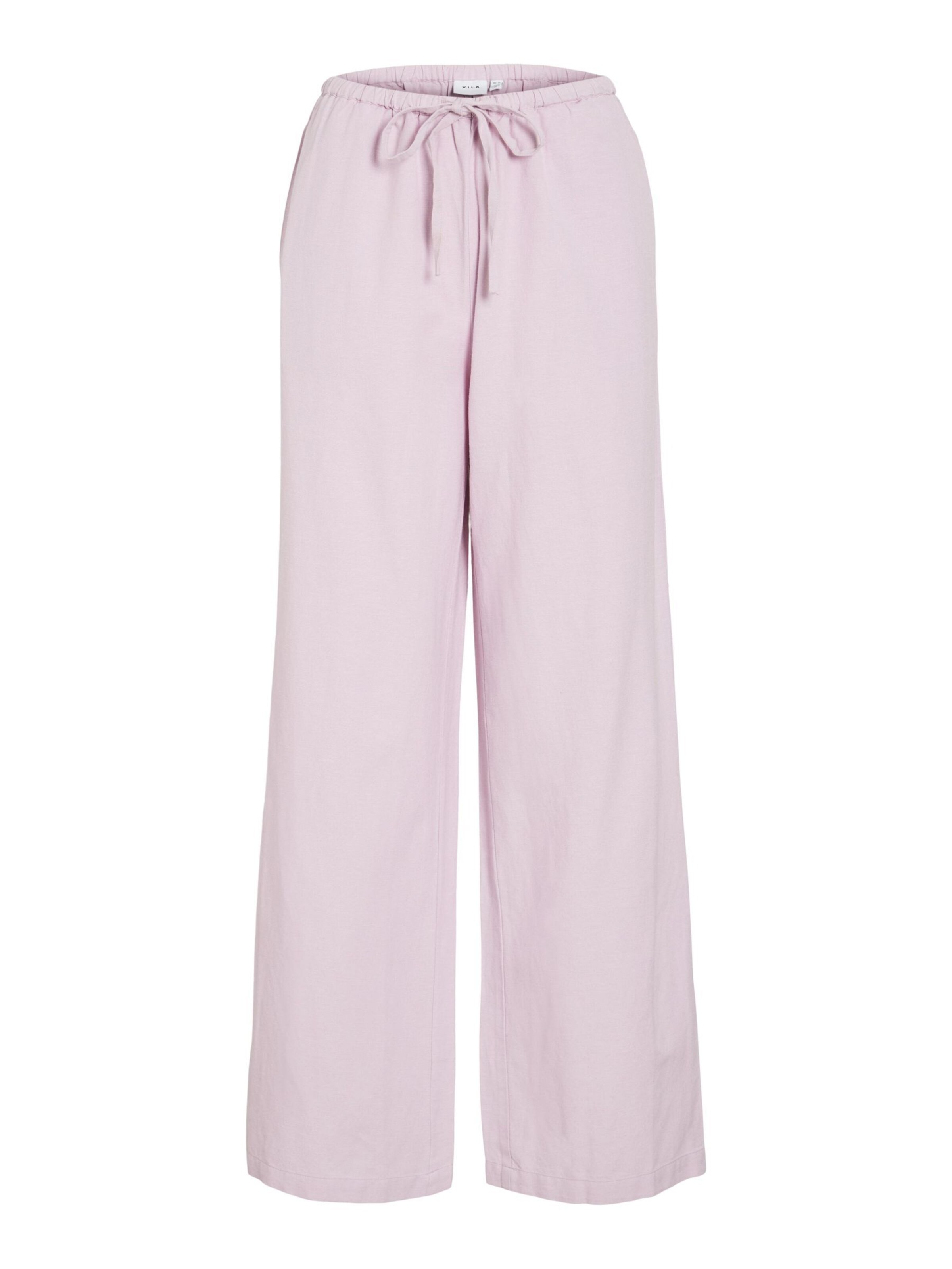 Loosefit Pantalon VILA en rose : devant