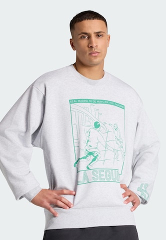 ADIDAS PERFORMANCE Sports sweatshirt 'Real Madrid Heritage' in Grey