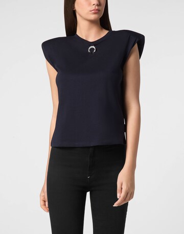 Maglietta di Philipp Plein in blu: frontale