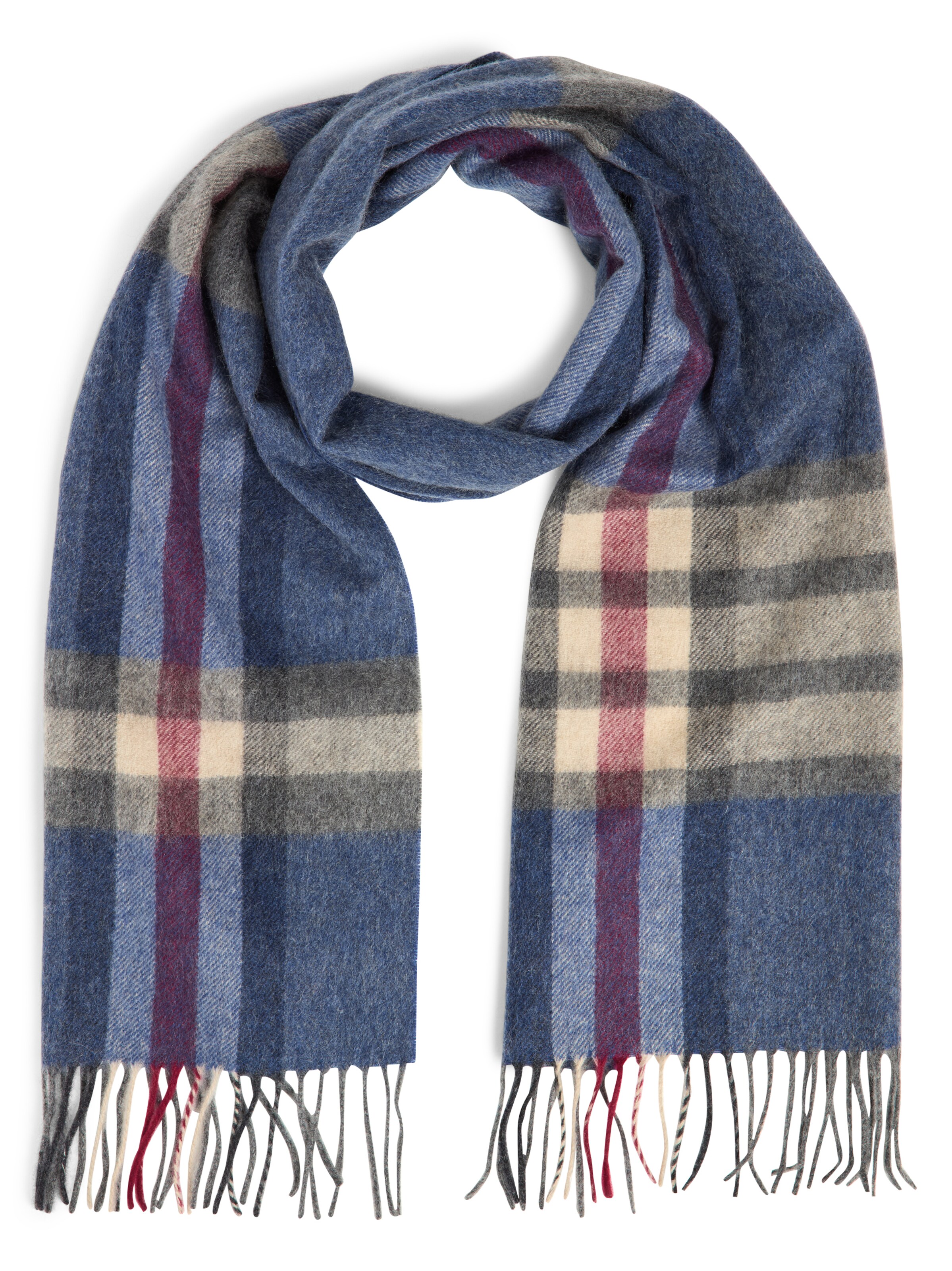 Finshley & Harding Schal in Blau: Vorderseite