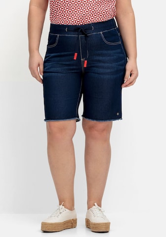 SHEEGO Slimfit Shorts in Blau: predná strana