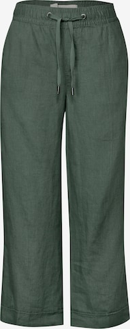 STREET ONEWide Leg/ Široke nogavice Hlače - zelena boja: prednji dio