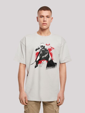 F4NT4STIC Shirt 'DC Comics Batman Arkham From Dark' in Grijs: voorkant