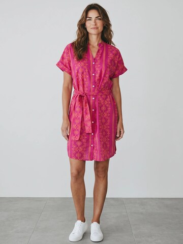 Pink Label Sommerkjole 'BEACHWEAR EMBROIDERY ORANGE' i rød: forside