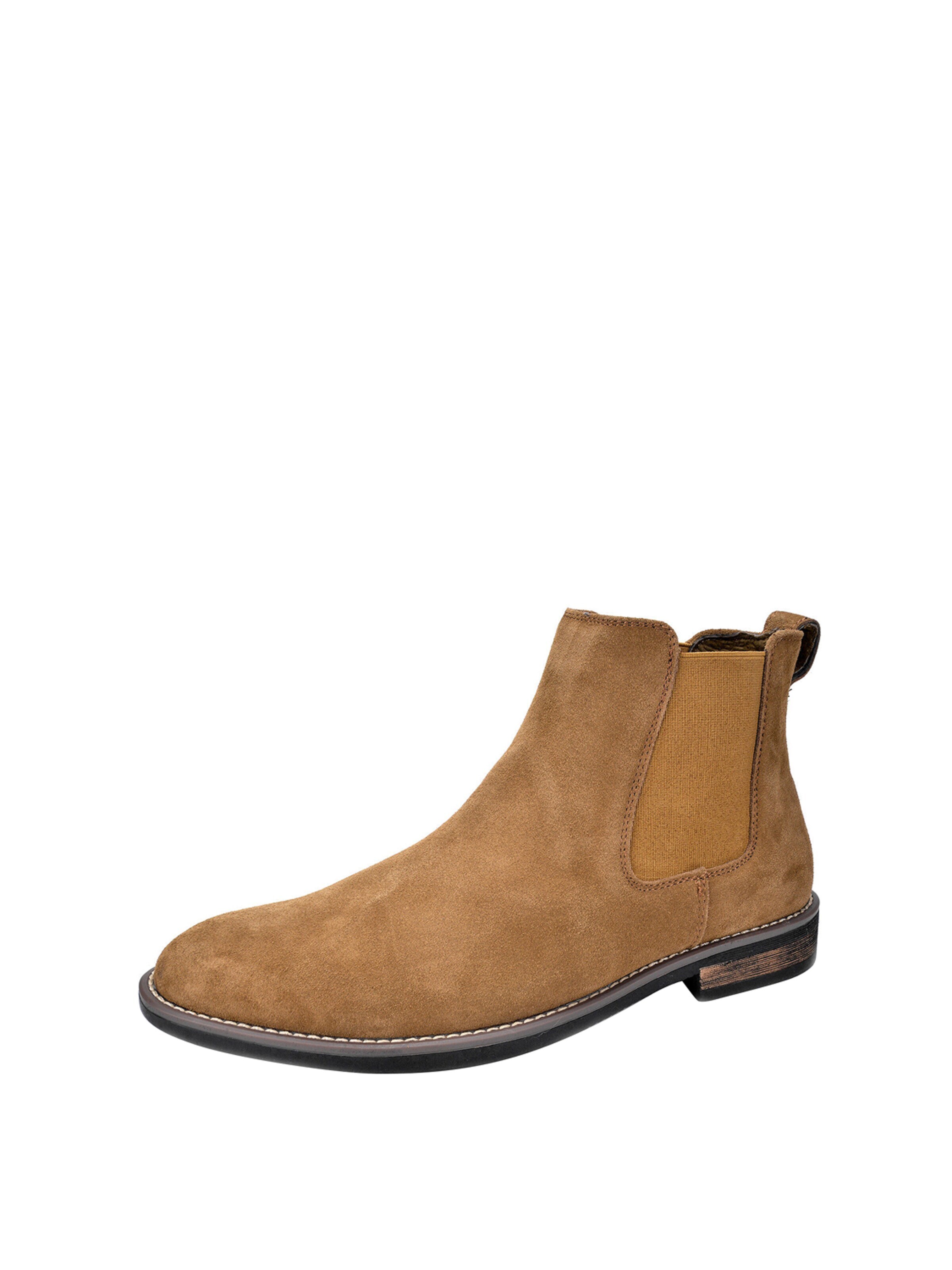 Bruno Marc Chelsea Boots in Brown: front