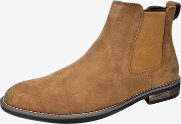 Bruno Marc Chelsea Boots in Brown: front