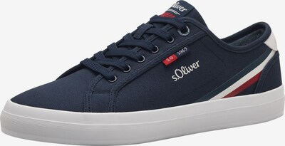 Sneaker low s.Oliver pe albastru marin / roşu închis / alb, Vizualizare produs
