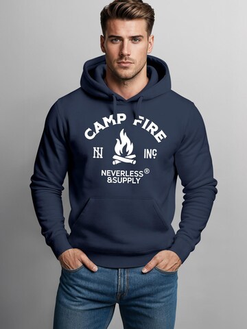 Neverless Sweatshirt 'Fire'‌‌‌‌‌‌ in Blau