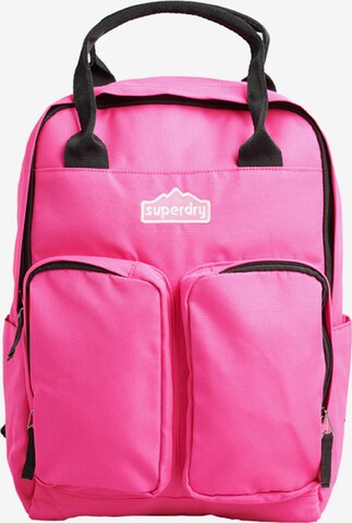 Superdry Backpack in Pink: front