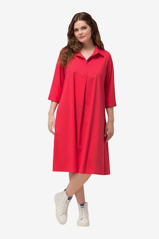 Ulla Popken Shirt Dress in Red