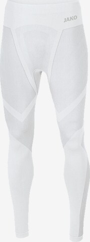 JAKO Athletic Pants 'Comfort 2.0' in White: front