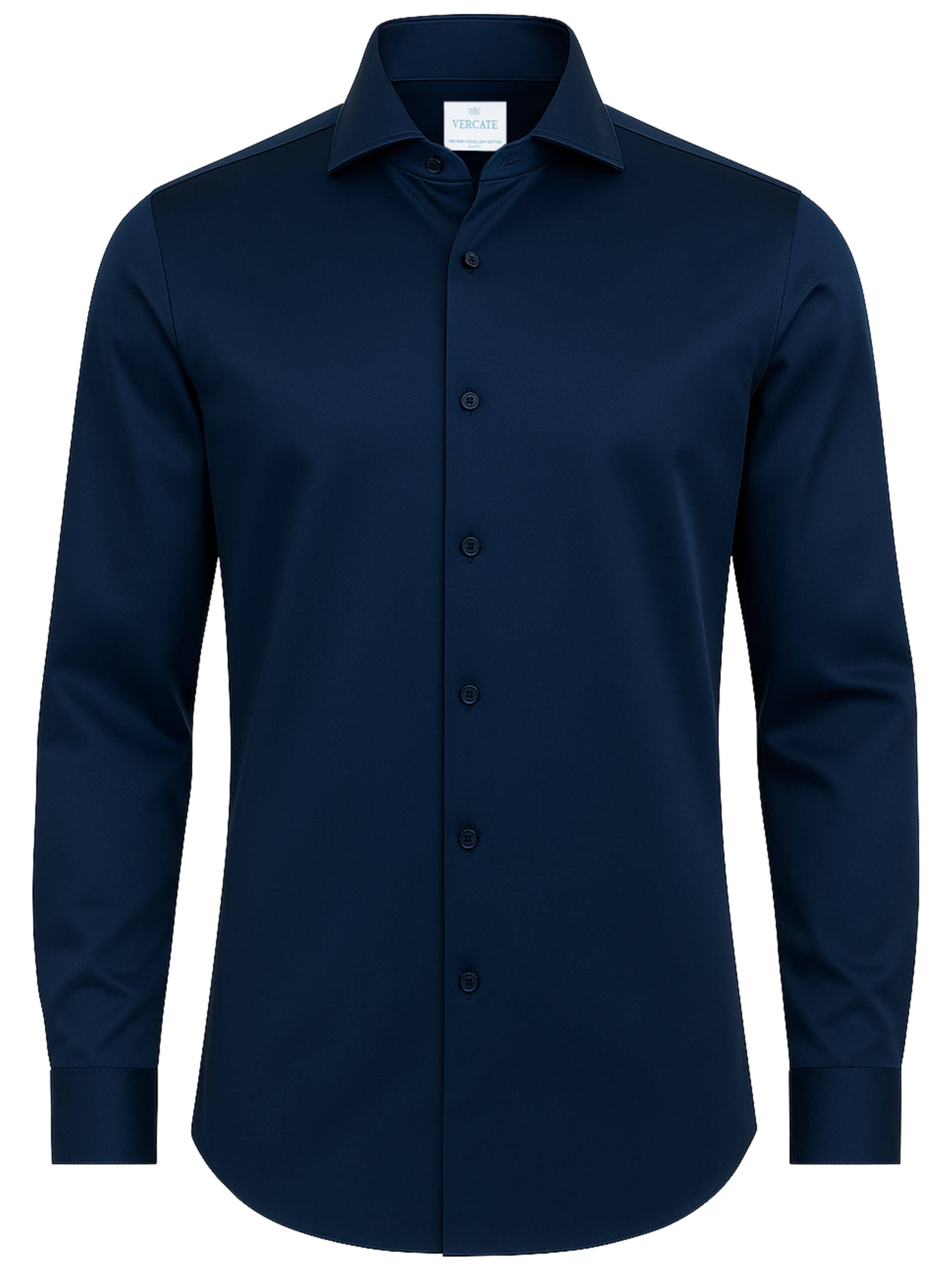 Vercate Slim fit Business shirt 'No. 2' in Blue: front