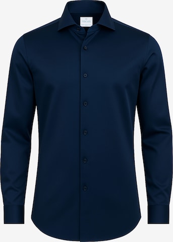Vercate - Slim Fit Camisa clássica 'No. 2' em azul: frente
