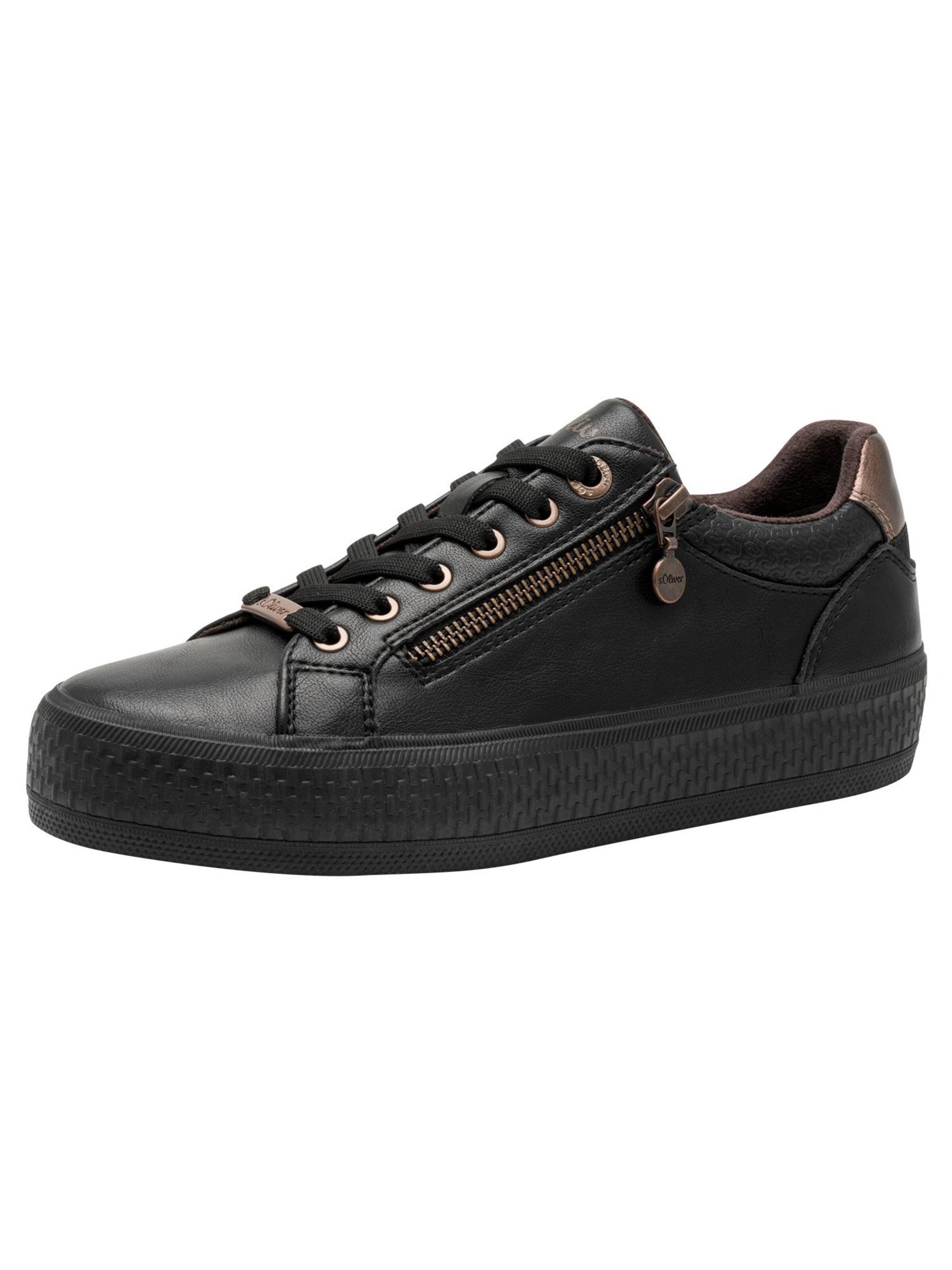 s.Oliver Sneaker in Schwarz: Vorderseite