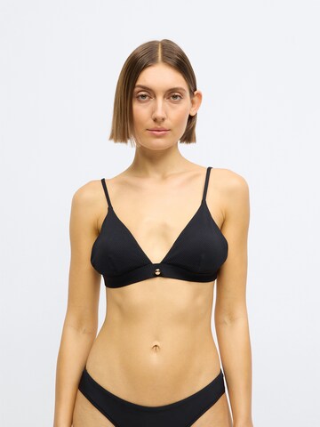 Triangle Hauts de bikini 'HOTEL' Karl Lagerfeld en noir : devant