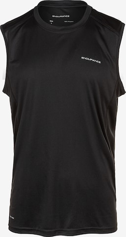 ENDURANCE Functioneel shirt 'Landeer' in Zwart: voorkant