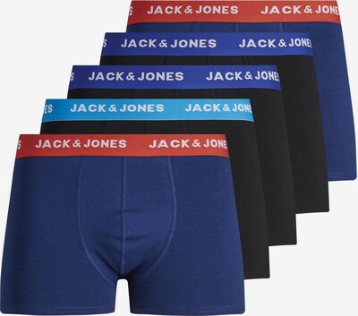 JACK & JONES Boxershorts in de kleur Cyaan blauw / Donkerblauw / Rood / Zwart / Wit, Productweergave