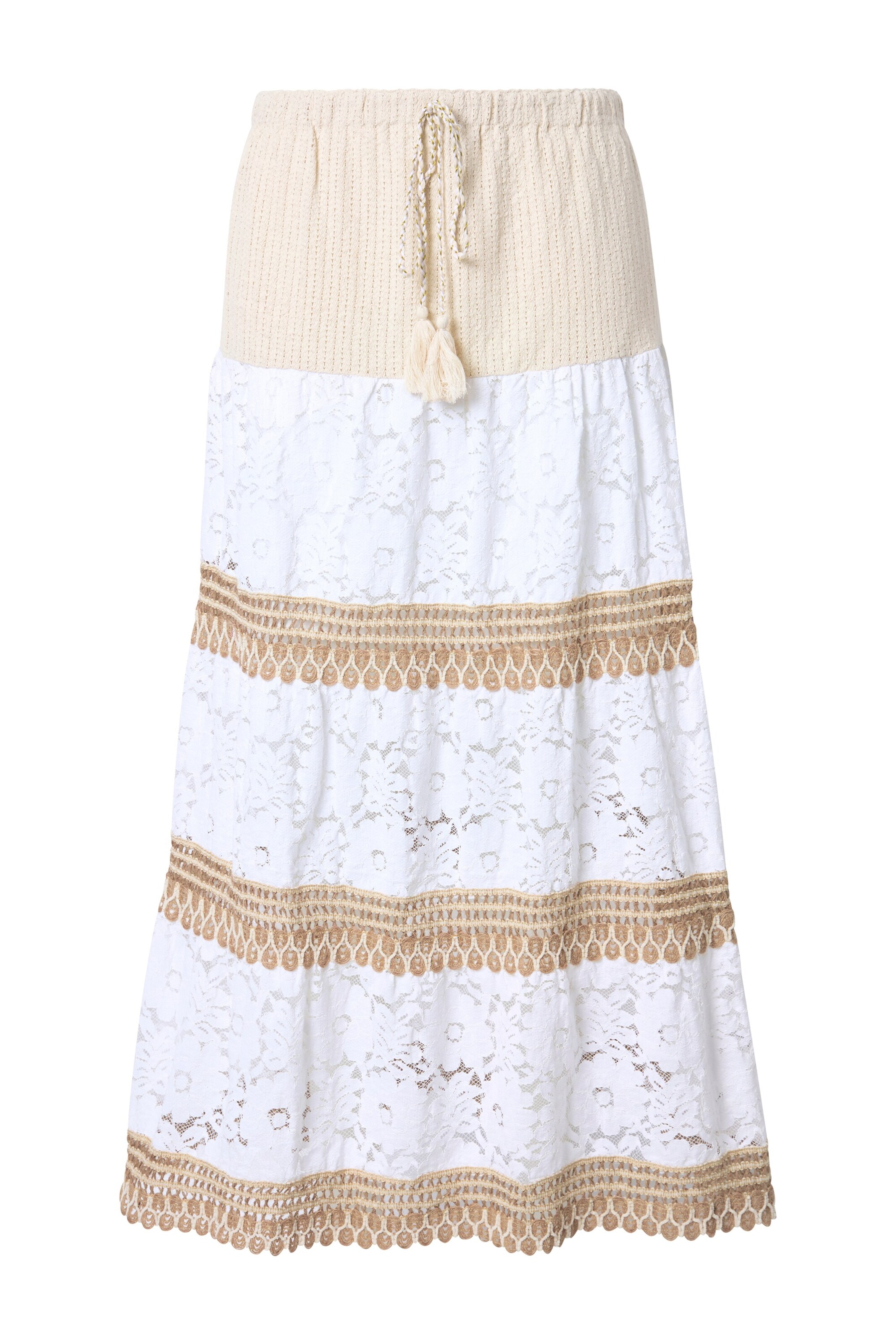 MIAMODA Rock in Weiß: Vorderseite