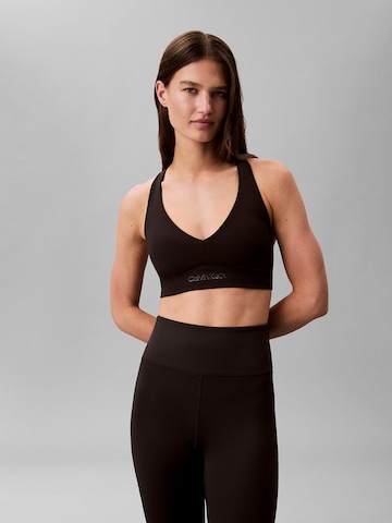 Calvin Klein Sport Bustier Sport bh in Zwart: voorkant