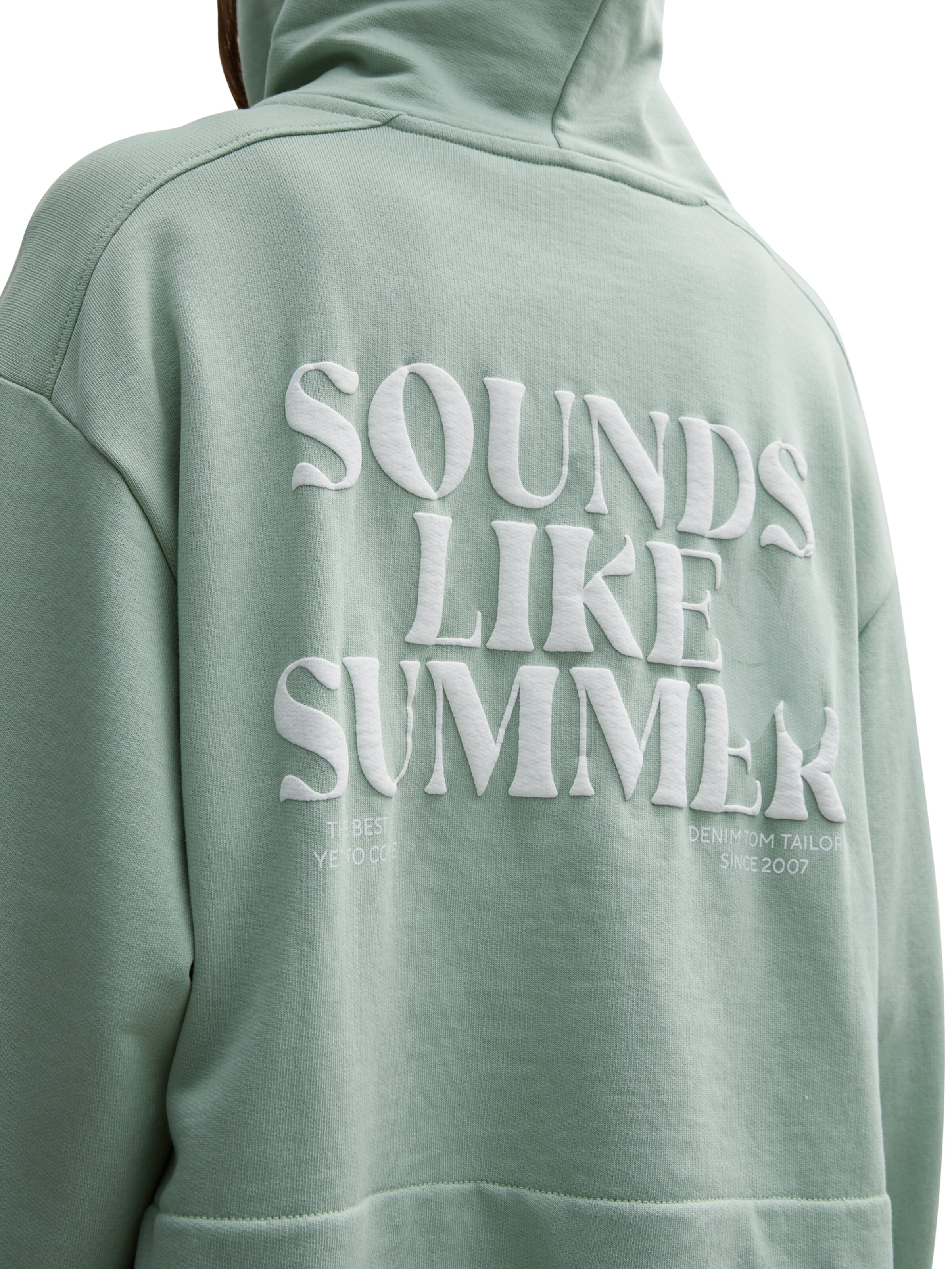 TOM TAILOR DENIM Ζακέτα φούτερ σε πράσινο