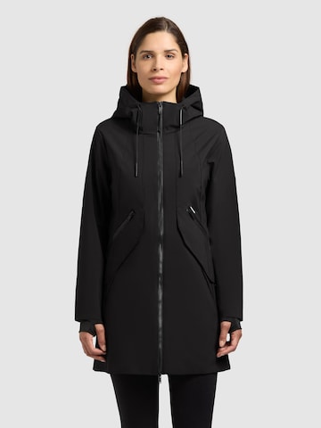 khujo Φθινοπωρινό και ανοιξιάτικο μπουφάν ' EIZA ' σε μαύρο: μπροστά