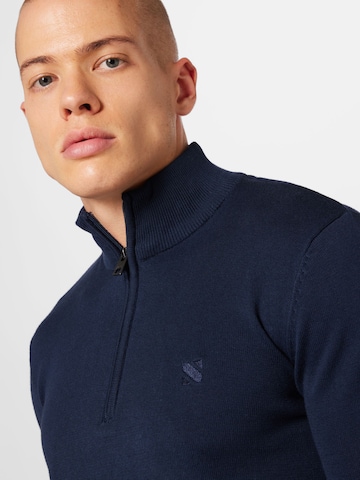 !Solid Pullover 'Denley' in Blau