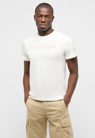 MUSTANG Shirt 'Austin' in Weiß: Vorderseite
