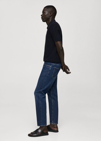 MANGO MAN Tapered Jeans in Blue