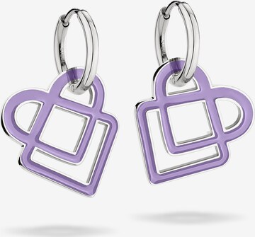 Boucles d'oreilles Liebeskind Berlin en violet : devant