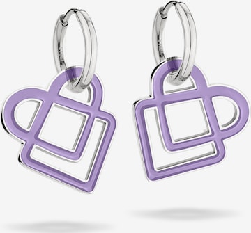 Boucles d'oreilles Liebeskind Berlin en violet : devant