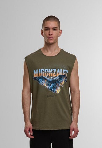 MJ Gonzales Shirt 'Eagle V.2' in Groen: voorkant